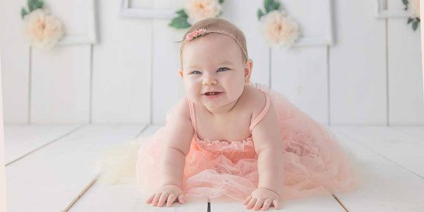 Pink Ruffle Solid Dress